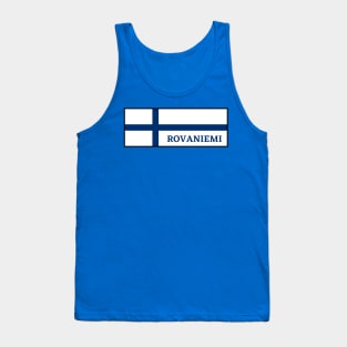 Rovaniemi City in Finnish Flag Tank Top